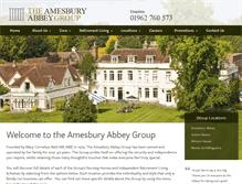 Tablet Screenshot of amesburyabbey.com
